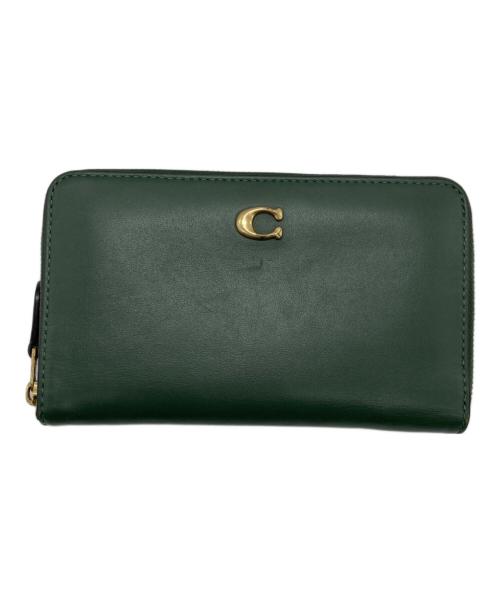 COACH（コーチ）COACH (コーチ) エッセンシャル ラウンドジップウォレット グリーンの古着・服飾アイテム