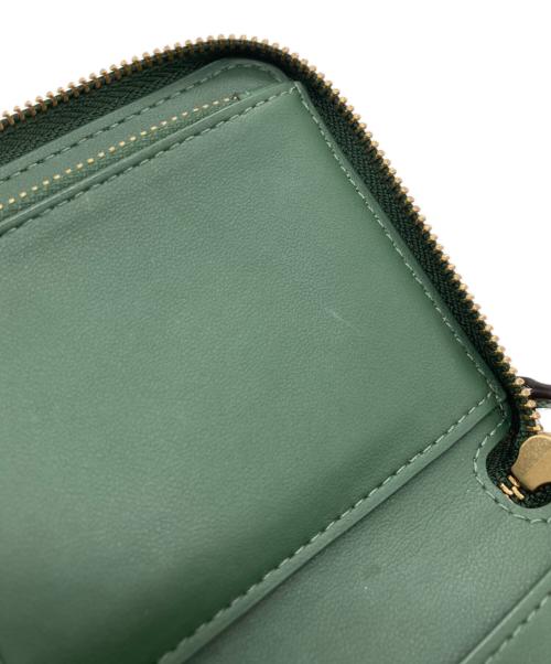 COACH（コーチ）COACH (コーチ) エッセンシャル ラウンドジップウォレット グリーンの古着・服飾アイテム