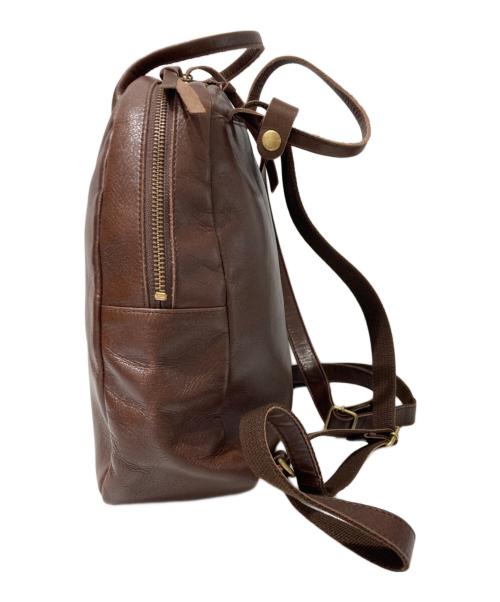 TIDEWAY（タイドウェイ）TIDEWAY (タイドウェイ) LIGHT LEATHER 2WAY RUCK ブラウンの古着・服飾アイテム