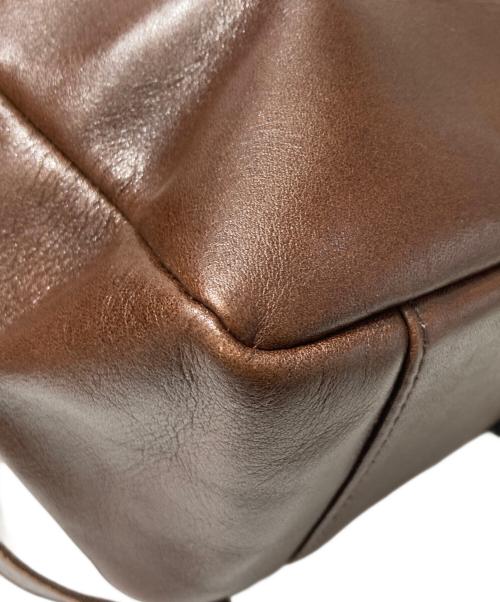 TIDEWAY（タイドウェイ）TIDEWAY (タイドウェイ) LIGHT LEATHER 2WAY RUCK ブラウンの古着・服飾アイテム