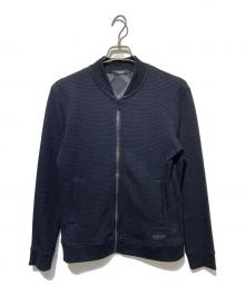 BLACK LABEL CRESTBRIDGE（ブラックレーベル クレストブリッジ）の古着「メッシュジップアップブルゾン」｜ネイビー