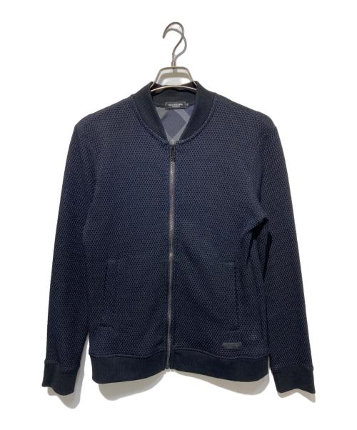 BLACK LABEL CRESTBRIDGE（ブラックレーベル クレストブリッジ）BLACK LABEL CRESTBRIDGE (ブラックレーベル クレストブリッジ) メッシュジップアップブルゾン ネイビー サイズ:Mの古着・服飾アイテム