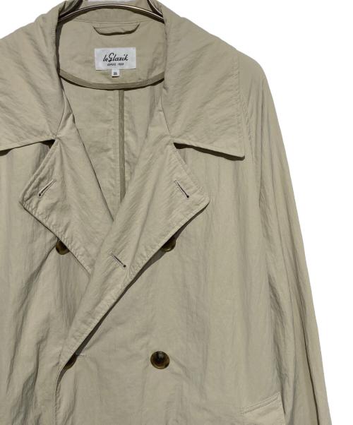 LE GLAZIK（ル グラジック）LE GLAZIK (ル グラジック) NYLONTAFFETA TRENCH COAT ベージュ サイズ:36の古着・服飾アイテム