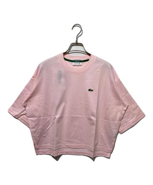LACOSTE（ラコステ）LACOSTE (ラコステ) SHIPS (シップス) 別注クロップドカットソー ピンク サイズ:36 未使用品の古着・服飾アイテム