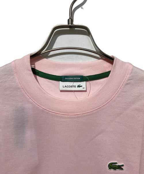 LACOSTE（ラコステ）LACOSTE (ラコステ) SHIPS (シップス) 別注クロップドカットソー ピンク サイズ:36 未使用品の古着・服飾アイテム