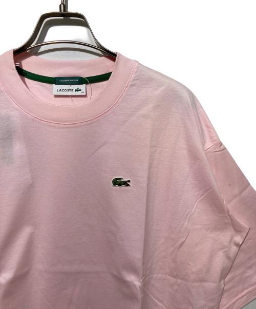 LACOSTE（ラコステ）LACOSTE (ラコステ) SHIPS (シップス) 別注クロップドカットソー ピンク サイズ:36 未使用品の古着・服飾アイテム