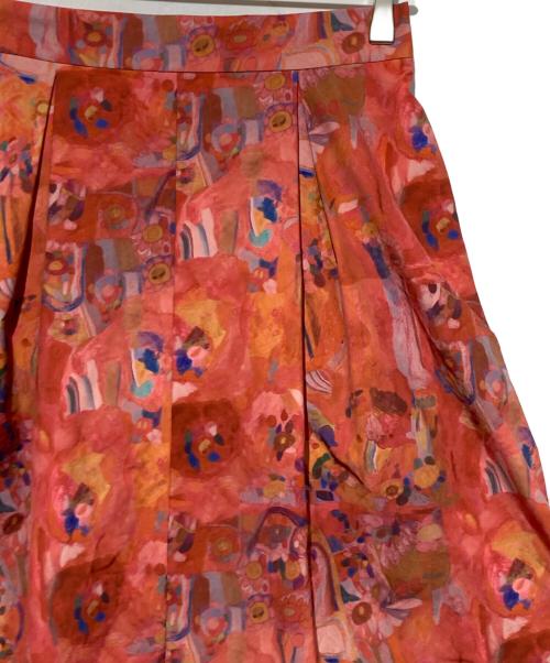 HERALBONY（ヘラルボニー）HERALBONY (ヘラルボニー) バルーンスカート「りんごのブーケ」 レッド サイズ:Mの古着・服飾アイテム