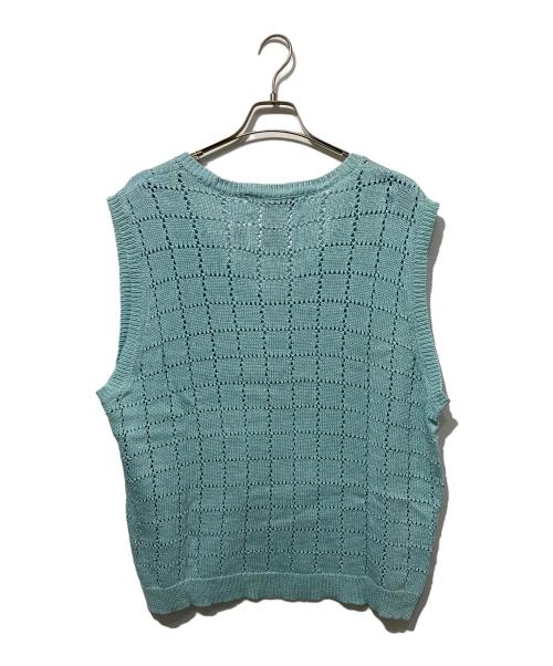 DAIRIKU（ダイリク）DAIRIKU (ダイリク) A.J Knit Vest ブルー サイズ:Fの古着・服飾アイテム