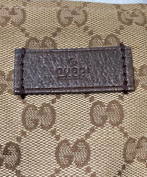 GUCCI（グッチ）GUCCI (グッチ) 舟形キャンバスハンドバッグ ベージュの古着・服飾アイテム