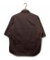 AURALEE (オーラリー) WASHED FINX HERRINGBONE HALF SLEEVED SHIRTS ブラウン サイズ:5：14000円