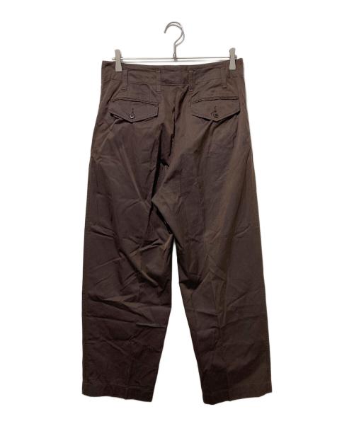 AURALEE（オーラリー）AURALEE (オーラリー) WASHED FINX HERRINGBONE SLACKS ブラウン サイズ:5の古着・服飾アイテム