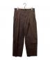 AURALEE（オーラリー）の古着「WASHED FINX HERRINGBONE SLACKS」｜ブラウン