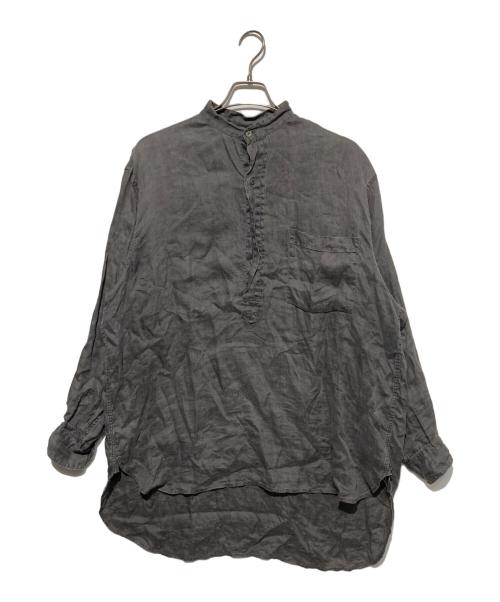 COMOLI（コモリ）COMOLI (コモリ) リネンダブルクロス プルオーバーシャツ グレー サイズ:3の古着・服飾アイテム