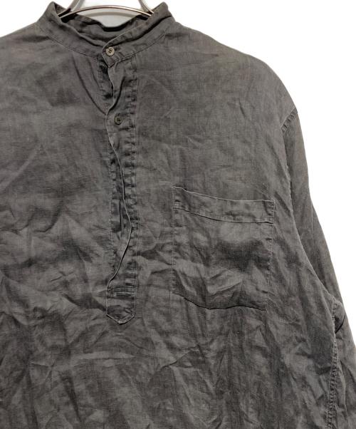COMOLI（コモリ）COMOLI (コモリ) リネンダブルクロス プルオーバーシャツ グレー サイズ:3の古着・服飾アイテム