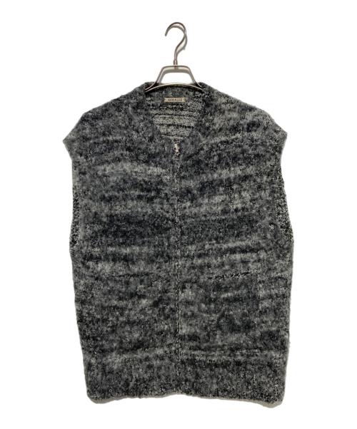 AURALEE（オーラリー）AURALEE (オーラリー) WOOL ALPACA FELT KNIT VEST グレー サイズ:5の古着・服飾アイテム