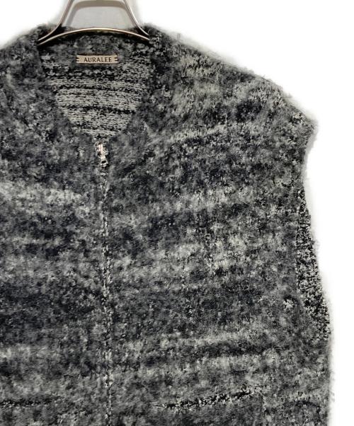 AURALEE（オーラリー）AURALEE (オーラリー) WOOL ALPACA FELT KNIT VEST グレー サイズ:5の古着・服飾アイテム