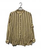 KAPTAIN SUNSHINEキャプテンサンシャイン）の古着「Stand Collar Shirt」｜ベージュ