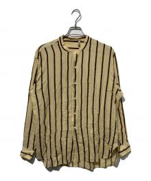 KAPTAIN SUNSHINE（キャプテンサンシャイン）の古着「Stand Collar Shirt」｜ベージュ