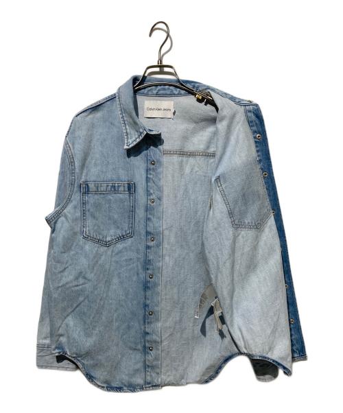 Calvin Klein Jeans（カルバンクラインジーンズ）Calvin Klein Jeans (カルバンクラインジーンズ) オーバーサイズド デニム シャツ インディゴ サイズ:Sの古着・服飾アイテム
