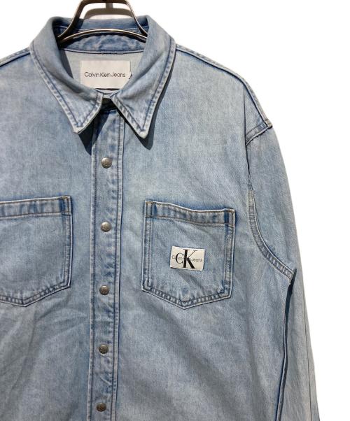 Calvin Klein Jeans（カルバンクラインジーンズ）Calvin Klein Jeans (カルバンクラインジーンズ) オーバーサイズド デニム シャツ インディゴ サイズ:Sの古着・服飾アイテム