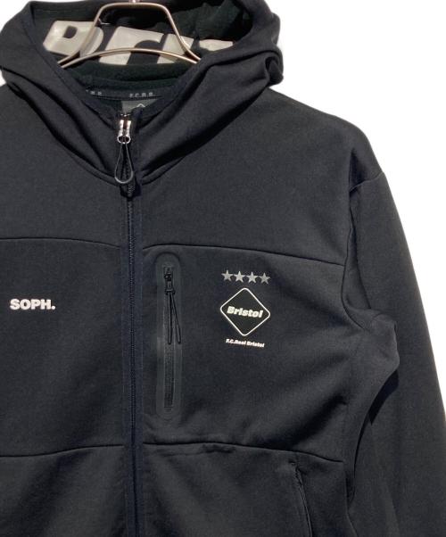 F.C.R.B.（エフシーレアルブリストル）F.C.R.B. (エフシーレアルブリストル) POLARTEC FLEECE ZIP UP HOODY ブラック サイズ: XLの古着・服飾アイテム
