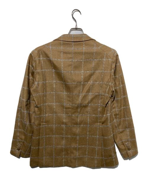 TAGLIATORE（タリアトーレ）TAGLIATORE (タリアトーレ) チェックテーラードジャケット ベージュ サイズ:46の古着・服飾アイテム