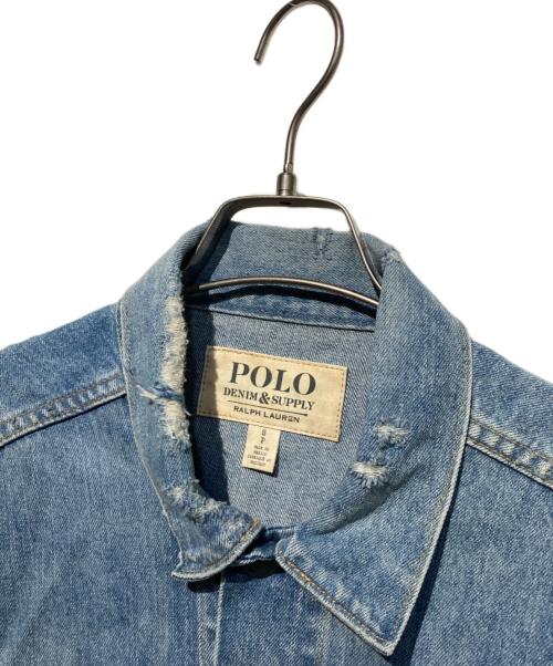Denim & Supply Ralph Lauren（デニム＆サプライ ラルフローレン）Denim & Supply Ralph Lauren (デニム＆サプライ ラルフローレン) RLXD TRUCKER-UNLINED-TRUCKER JACKET インディゴ サイズ:Ｓの古着・服飾アイテム