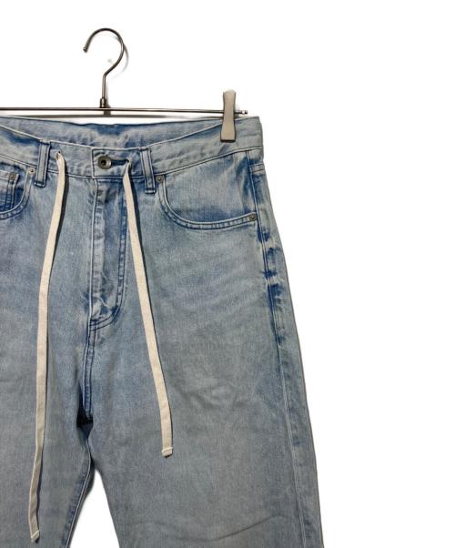 Whim Gazette（ウィムガゼット）Whim Gazette (ウィムガゼット) ドロストデニムパンツ インディゴ サイズ:36の古着・服飾アイテム