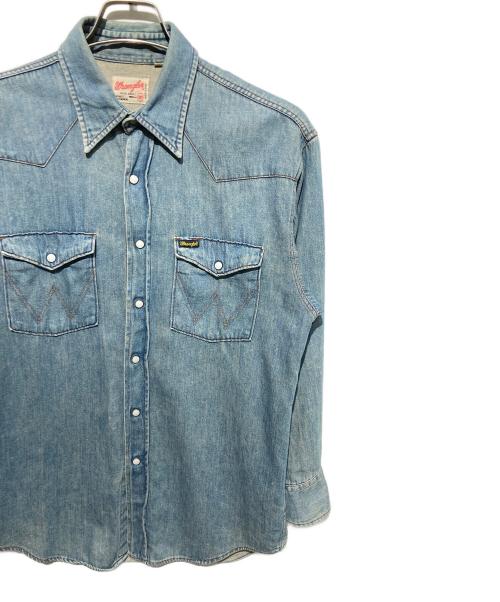 Wrangler（ラングラー）Wrangler (ラングラー) デニムウエスタンシャツ インディゴ サイズ:Ｍの古着・服飾アイテム