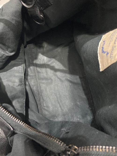 BUTLER VERNER SAILS（バトラーバーナーセイルズ）BUTLER VERNER SAILS (バトラーバーナーセイルズ) レザートートバッグ ブラックの古着・服飾アイテム