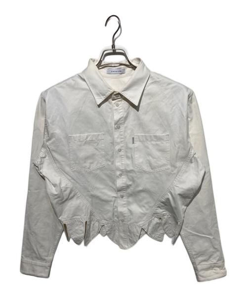JUNTAE KIM（ジュンテ キム）JUNTAE KIM (ジュンテ キム) スクエアコルセットシャツ ホワイト サイズ:Sの古着・服飾アイテム