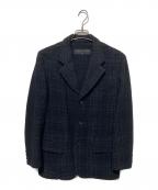 COMME des GARCONS HOMMEコムデギャルソン オム）の古着「縮絨3Bウールジャケット」｜ブラック