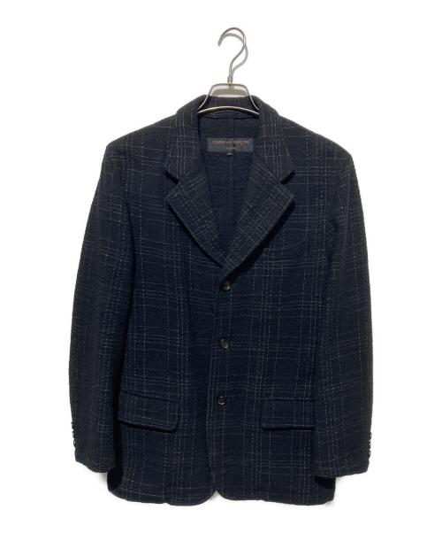 COMME des GARCONS HOMME（コムデギャルソン オム）COMME des GARCONS HOMME (コムデギャルソン オム) 縮絨3Bウールジャケット ブラック サイズ:Ｓの古着・服飾アイテム