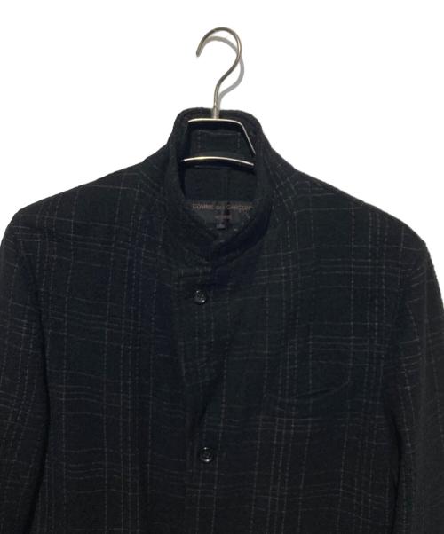 COMME des GARCONS HOMME（コムデギャルソン オム）COMME des GARCONS HOMME (コムデギャルソン オム) 縮絨3Bウールジャケット ブラック サイズ:Ｓの古着・服飾アイテム