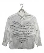 HERALBONYヘラルボニー）の古着「レギュラーカラーシャツ「heart-mm2024」」｜ホワイト