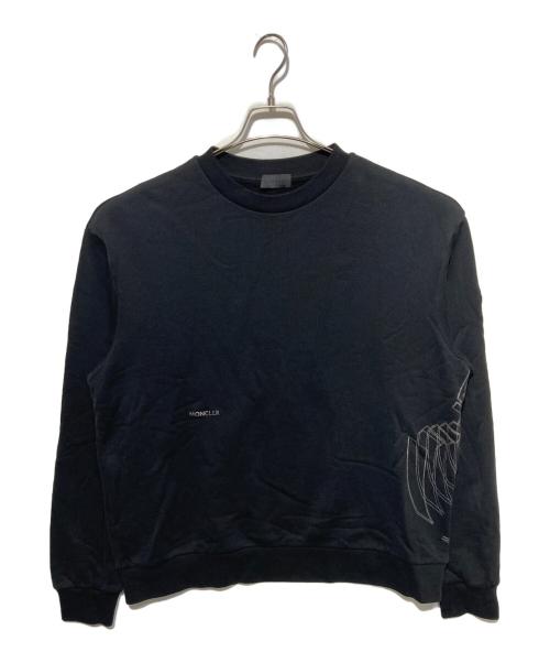 MONCLER（モンクレール）MONCLER (モンクレール) クルーネックスウェット ブラック サイズ:Ｍの古着・服飾アイテム