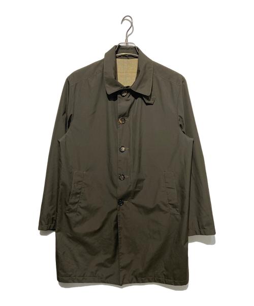 kiton（キートン）Kiton (キートン) 裏地カシミヤステンカラーコート オリーブ サイズ:50の古着・服飾アイテム