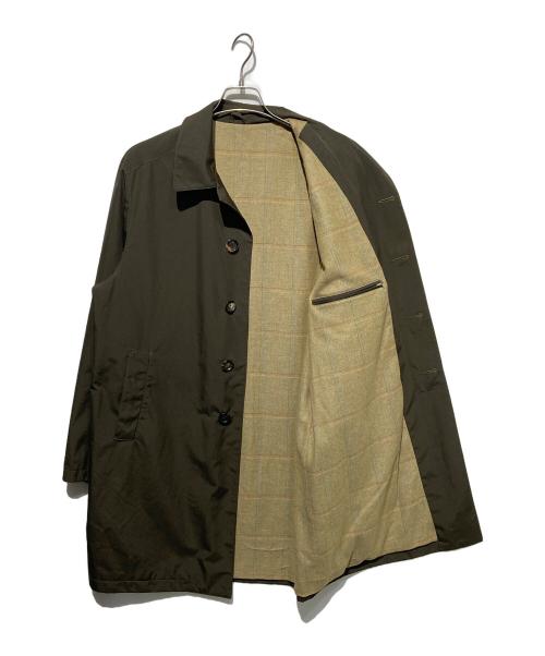 kiton（キートン）Kiton (キートン) 裏地カシミヤステンカラーコート オリーブ サイズ:50の古着・服飾アイテム