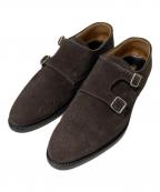 Crockett & Jonesクロケット＆ジョーンズ）の古着「HUNTLEY モンクストラップシューズ」｜ブラウン