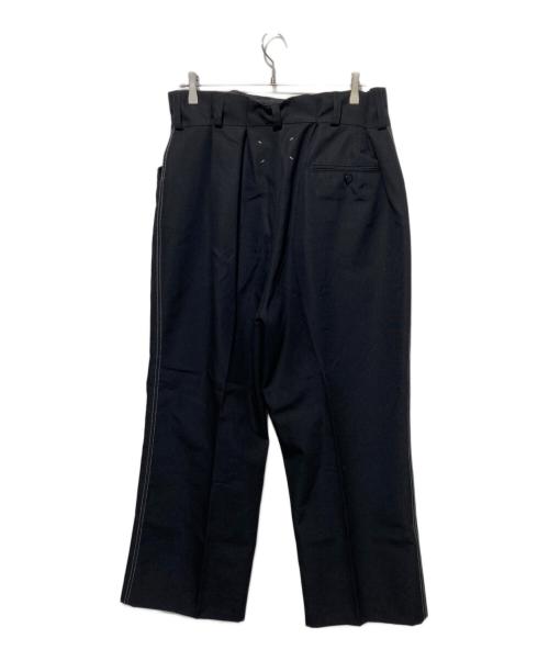 Maison Margiela（メゾンマルジェラ）Maison Margiela (メゾンマルジェラ) ウールトラウザーズ ブラック サイズ:48の古着・服飾アイテム