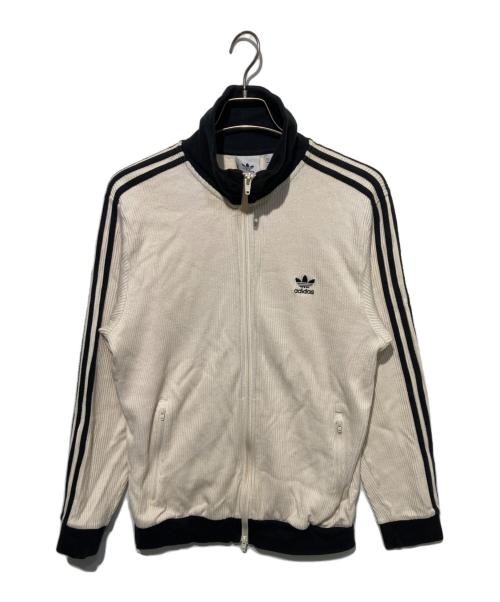 adidas（アディダス）adidas (アディダス) ワッフルベッケンバウアートラックジャケット アイボリー サイズ:2XLの古着・服飾アイテム
