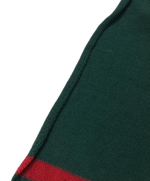 GUCCI（グッチ）GUCCI (グッチ) GGロゴニットマフラー グリーンの古着・服飾アイテム