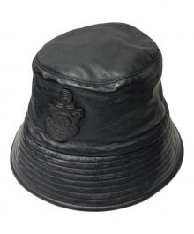 MONCLER GENIUS×J.W.ANDERSON（モンクレール ジーニアス×ジェイダブリューアンダーソン）の古着「レザーバケットハット」｜ブラック