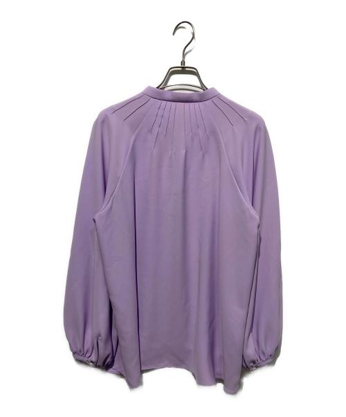 theory luxe（セオリーリュクス）theory luxe (セオリーリュクス) ピンタックブラウス パープル サイズ:38の古着・服飾アイテム