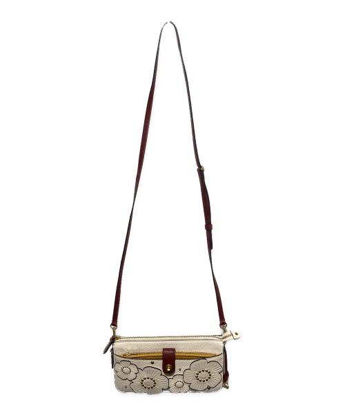 COACH（コーチ）COACH (コーチ) ノア ポップアップショルダーバック ベージュの古着・服飾アイテム