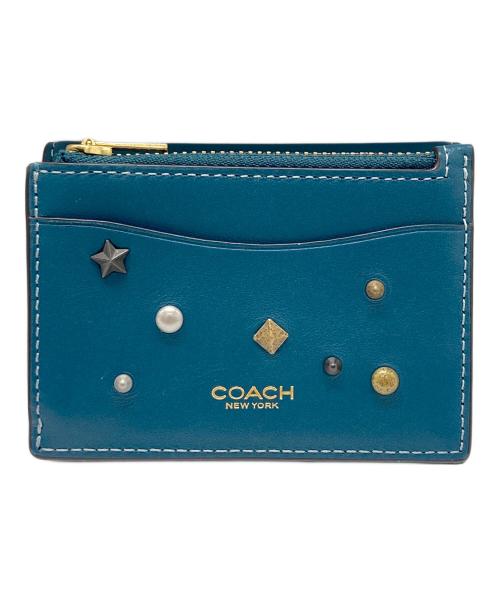 COACH（コーチ）COACH (コーチ) エッセンシャル カード ホルダー ウォレット グリーンの古着・服飾アイテム