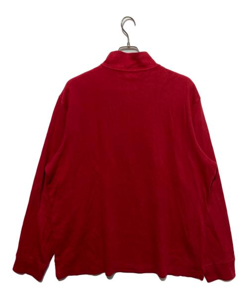POLO RALPH LAUREN（ポロ・ラルフローレン）POLO RALPH LAUREN (ポロ・ラルフローレン) ハーフジップスウェット レッド サイズ: XLの古着・服飾アイテム