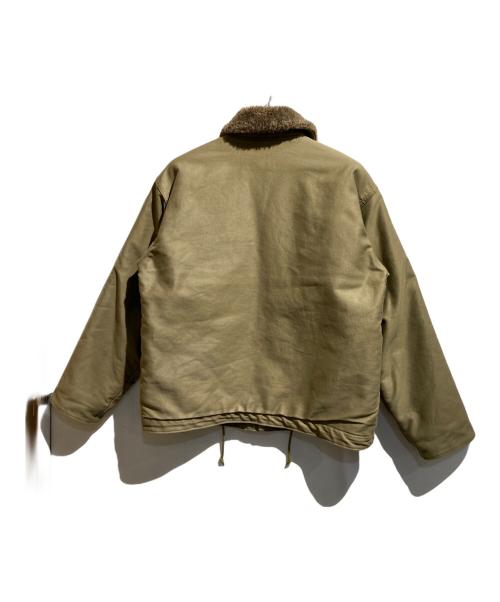 HOUSTON（ヒューストン）HOUSTON (ヒューストン) N-1 デッキジャケット オリーブ サイズ:42の古着・服飾アイテム