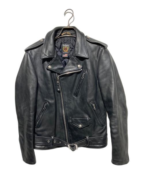 Schott（ショット）Schott (ショット) ワンスター ダブルライダースジャケット ブラック サイズ:36の古着・服飾アイテム