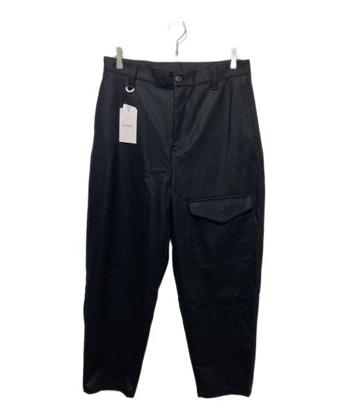 SOPHNET.（ソフネット）SOPHNET. (ソフネット) LIGHT MELTON WOOL ROYAL NAVY PANTS ブラック サイズ:2 未使用品の古着・服飾アイテム